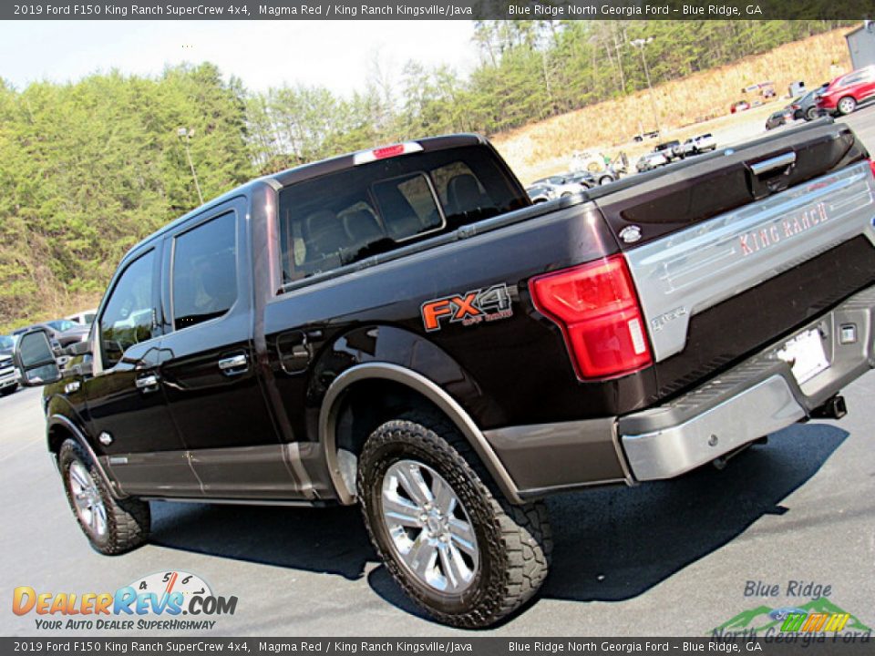 2019 Ford F150 King Ranch SuperCrew 4x4 Magma Red / King Ranch Kingsville/Java Photo #36