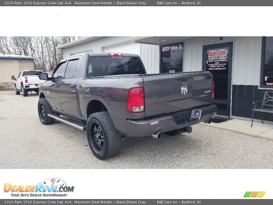 2014 Ram 1500 Express Crew Cab 4x4 Maximum Steel Metallic / Black/Diesel Gray Photo #6