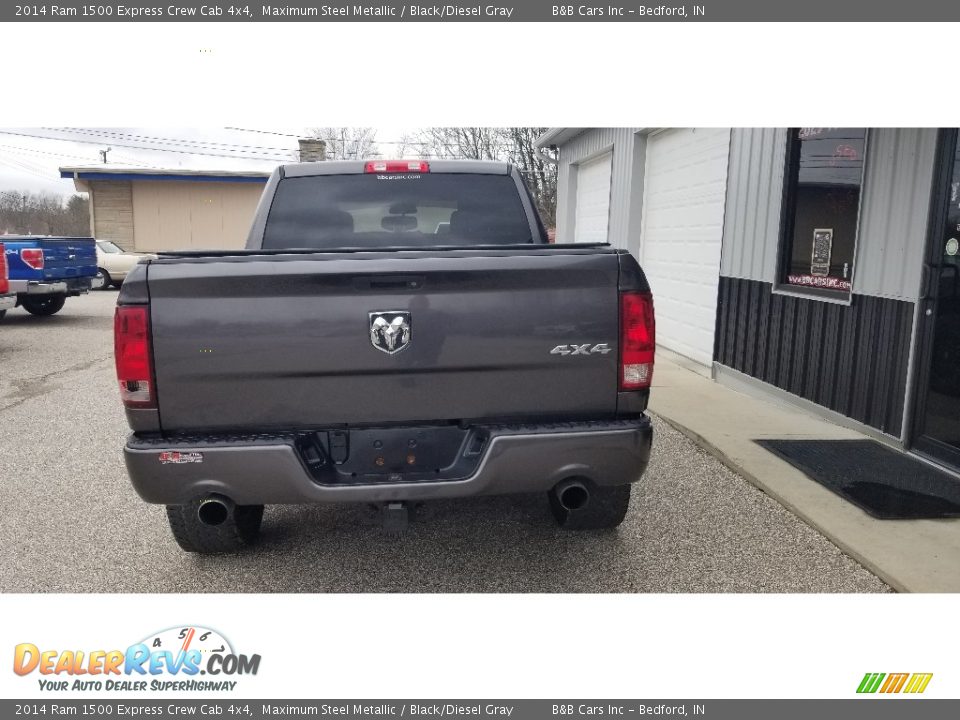 2014 Ram 1500 Express Crew Cab 4x4 Maximum Steel Metallic / Black/Diesel Gray Photo #7