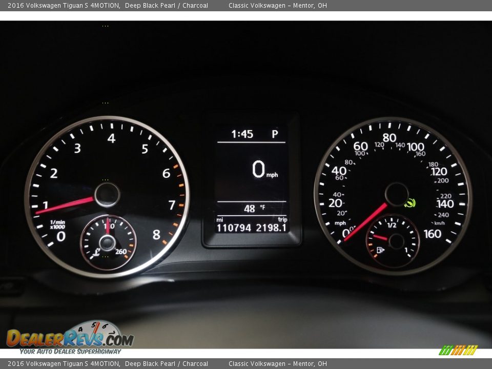 2016 Volkswagen Tiguan S 4MOTION Gauges Photo #8