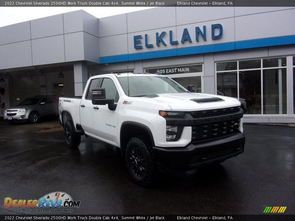 2022 Chevrolet Silverado 2500HD Work Truck Double Cab 4x4 Summit White / Jet Black Photo #4