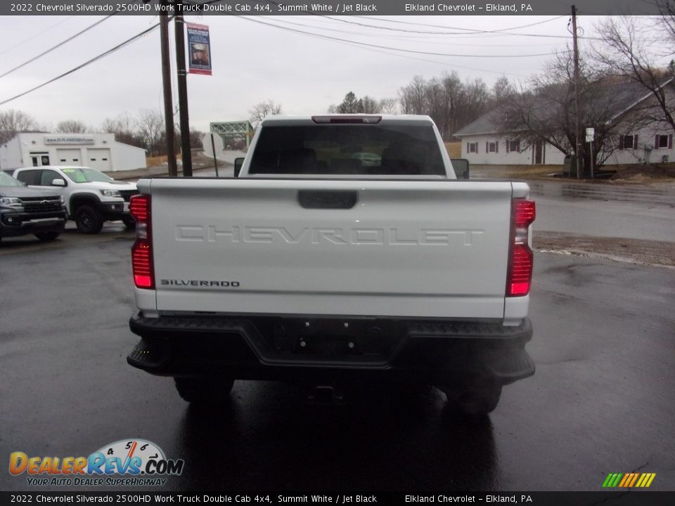 2022 Chevrolet Silverado 2500HD Work Truck Double Cab 4x4 Summit White / Jet Black Photo #5