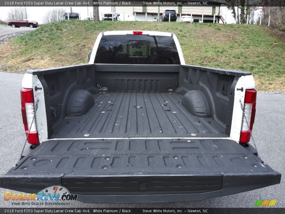 2018 Ford F350 Super Duty Lariat Crew Cab 4x4 White Platinum / Black Photo #11