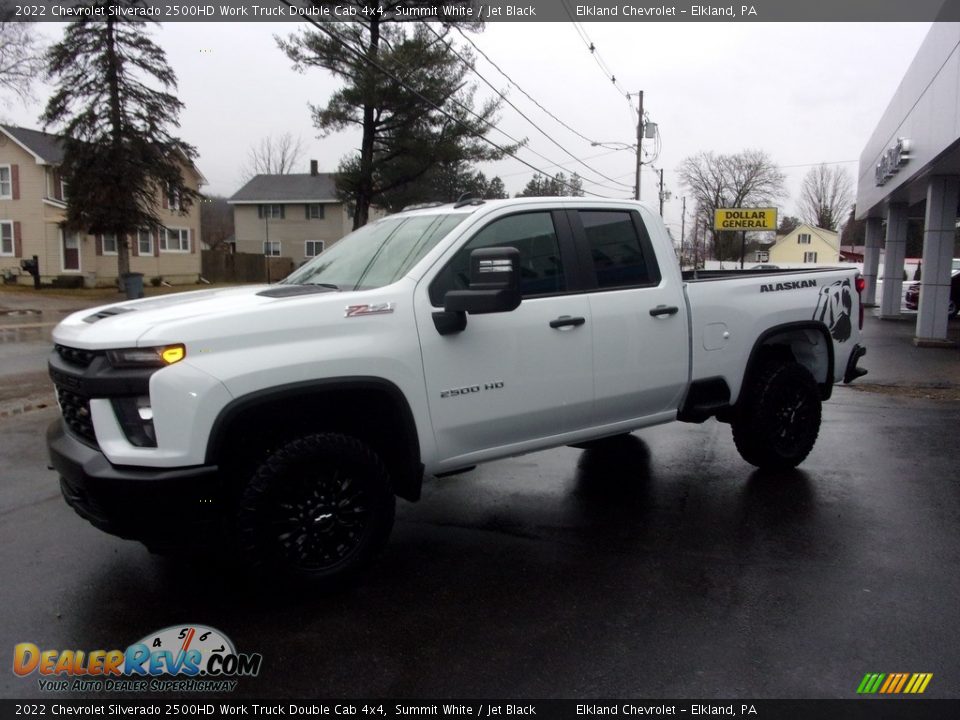 2022 Chevrolet Silverado 2500HD Work Truck Double Cab 4x4 Summit White / Jet Black Photo #8