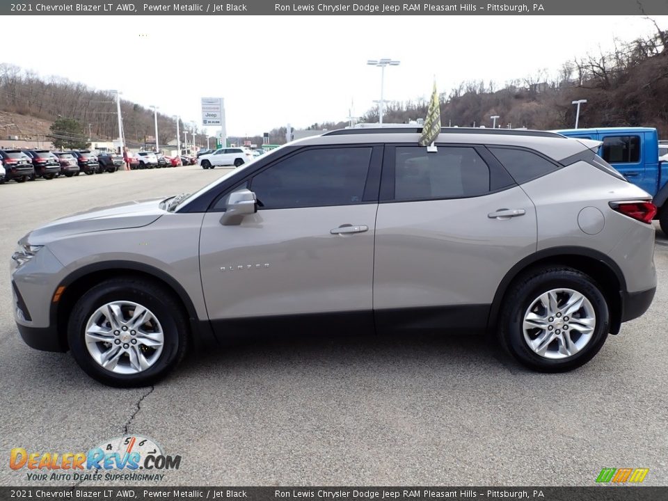 2021 Chevrolet Blazer LT AWD Pewter Metallic / Jet Black Photo #2