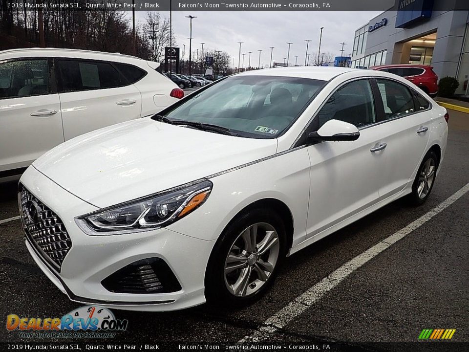 2019 Hyundai Sonata SEL Quartz White Pearl / Black Photo #1