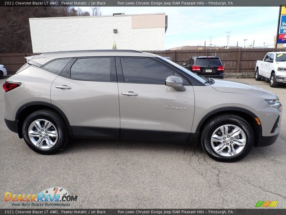 2021 Chevrolet Blazer LT AWD Pewter Metallic / Jet Black Photo #7