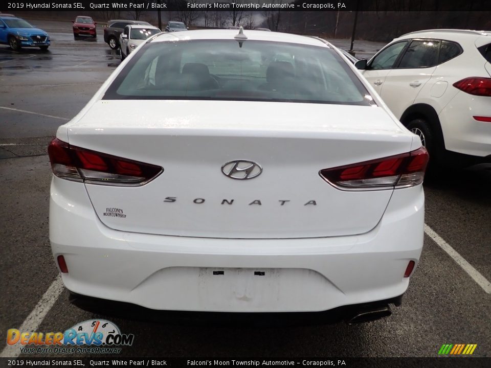 2019 Hyundai Sonata SEL Quartz White Pearl / Black Photo #3