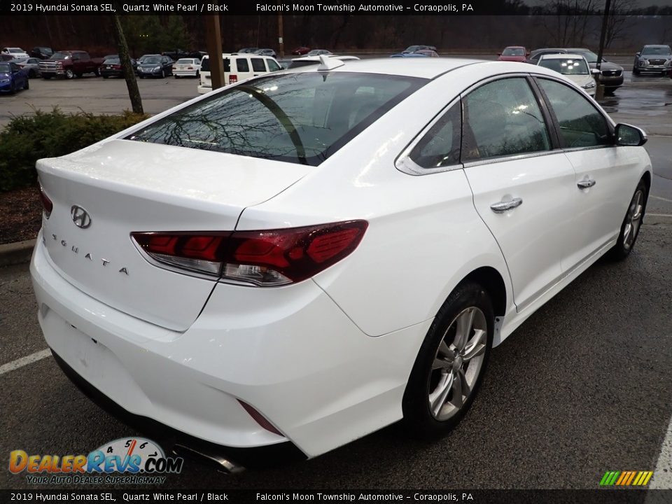 2019 Hyundai Sonata SEL Quartz White Pearl / Black Photo #4