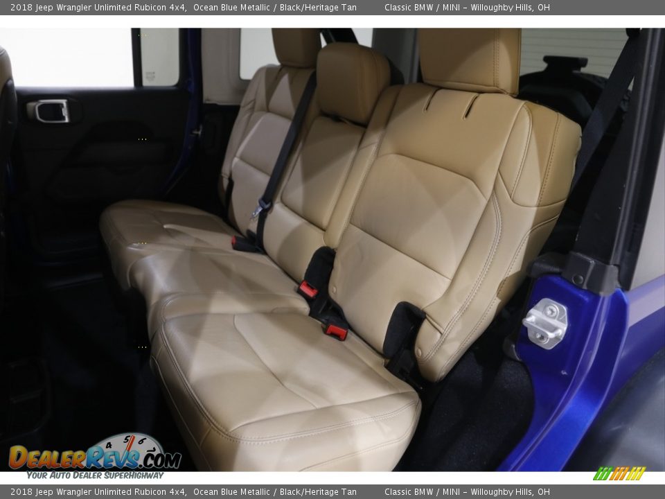 2018 Jeep Wrangler Unlimited Rubicon 4x4 Ocean Blue Metallic / Black/Heritage Tan Photo #19