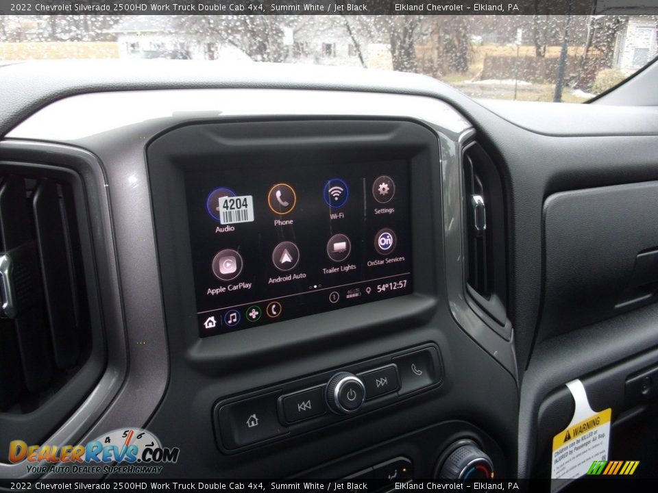 2022 Chevrolet Silverado 2500HD Work Truck Double Cab 4x4 Summit White / Jet Black Photo #29