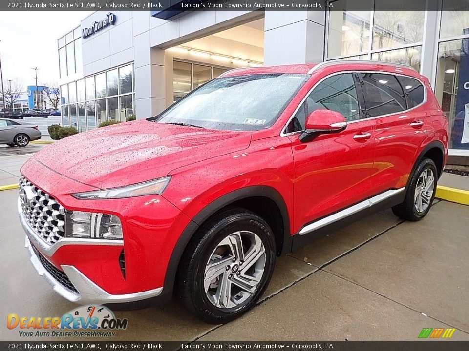 2021 Hyundai Santa Fe SEL AWD Calypso Red / Black Photo #1