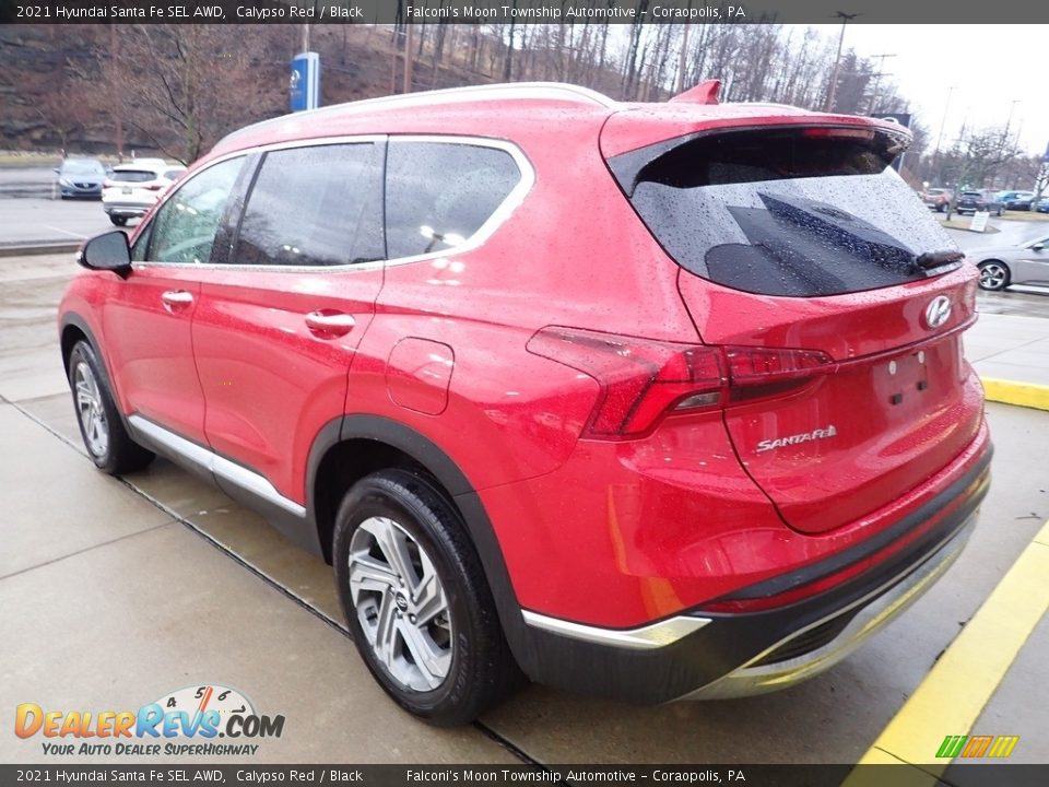 2021 Hyundai Santa Fe SEL AWD Calypso Red / Black Photo #2