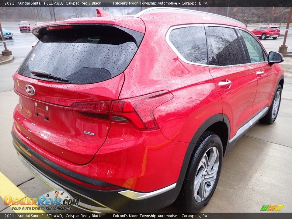 2021 Hyundai Santa Fe SEL AWD Calypso Red / Black Photo #4