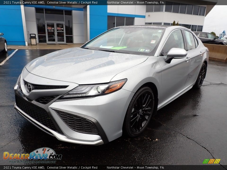 Celestial Silver Metallic 2021 Toyota Camry XSE AWD Photo #2