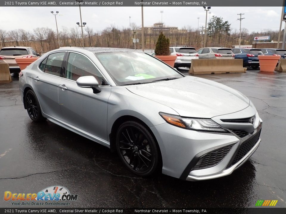 Celestial Silver Metallic 2021 Toyota Camry XSE AWD Photo #10