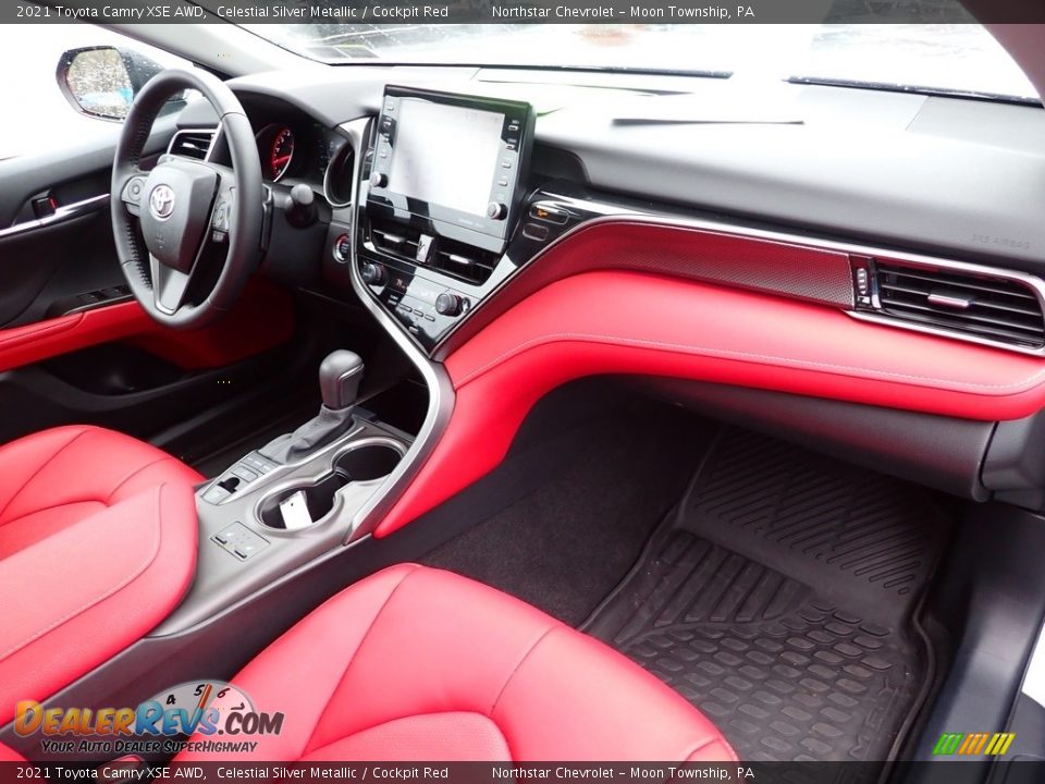 Cockpit Red Interior - 2021 Toyota Camry XSE AWD Photo #15