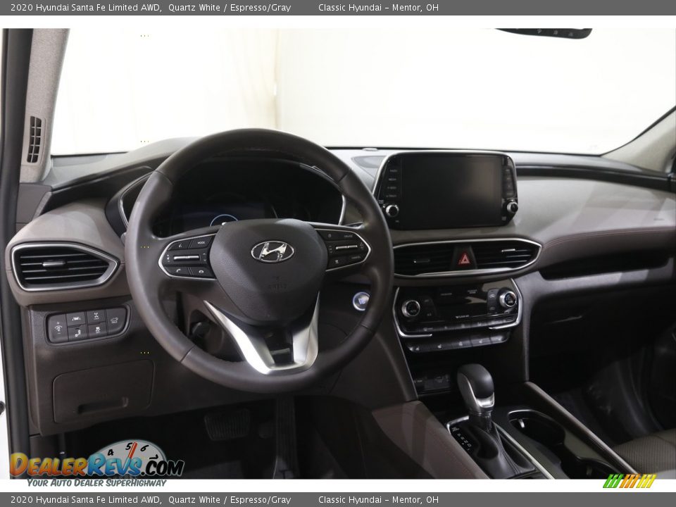 2020 Hyundai Santa Fe Limited AWD Quartz White / Espresso/Gray Photo #6