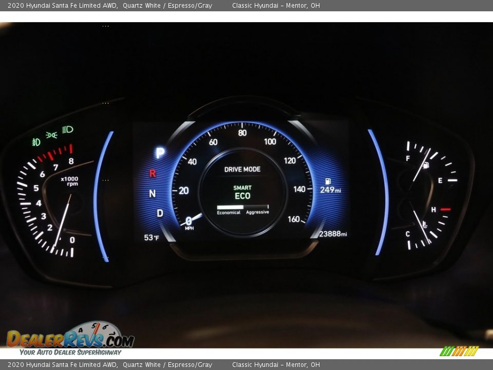 2020 Hyundai Santa Fe Limited AWD Quartz White / Espresso/Gray Photo #8