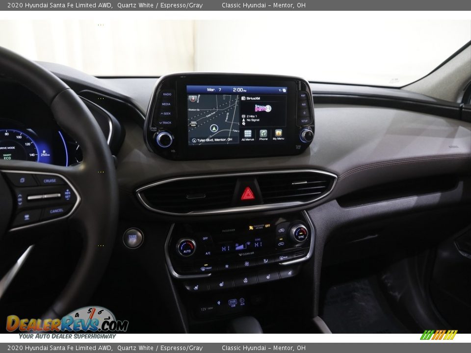2020 Hyundai Santa Fe Limited AWD Quartz White / Espresso/Gray Photo #9