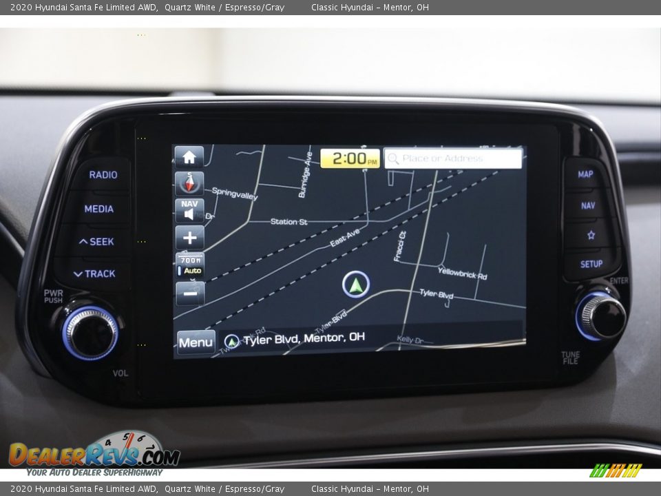 2020 Hyundai Santa Fe Limited AWD Quartz White / Espresso/Gray Photo #10