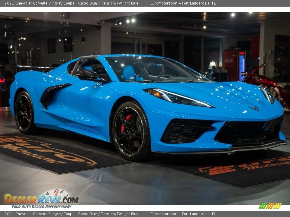 Rapid Blue 2021 Chevrolet Corvette Stingray Coupe Photo #1