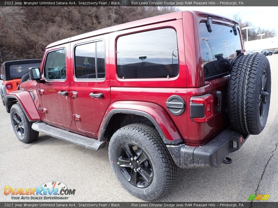 2022 Jeep Wrangler Unlimited Sahara 4x4 Snazzberry Pearl / Black Photo #3