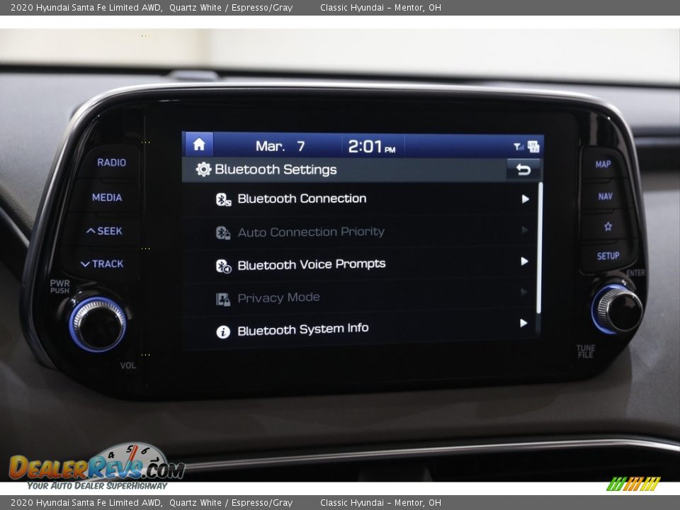2020 Hyundai Santa Fe Limited AWD Quartz White / Espresso/Gray Photo #12