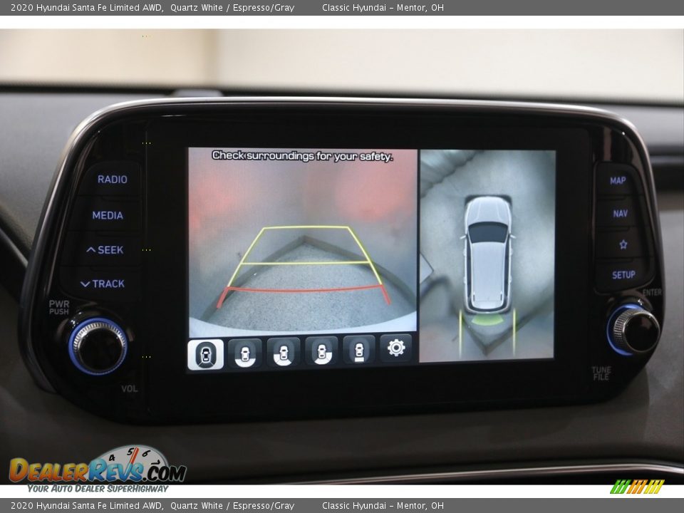 2020 Hyundai Santa Fe Limited AWD Quartz White / Espresso/Gray Photo #13