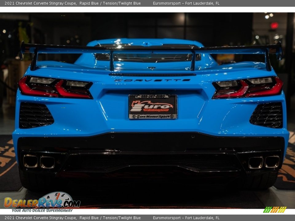 2021 Chevrolet Corvette Stingray Coupe Rapid Blue / Tension/Twilight Blue Photo #4