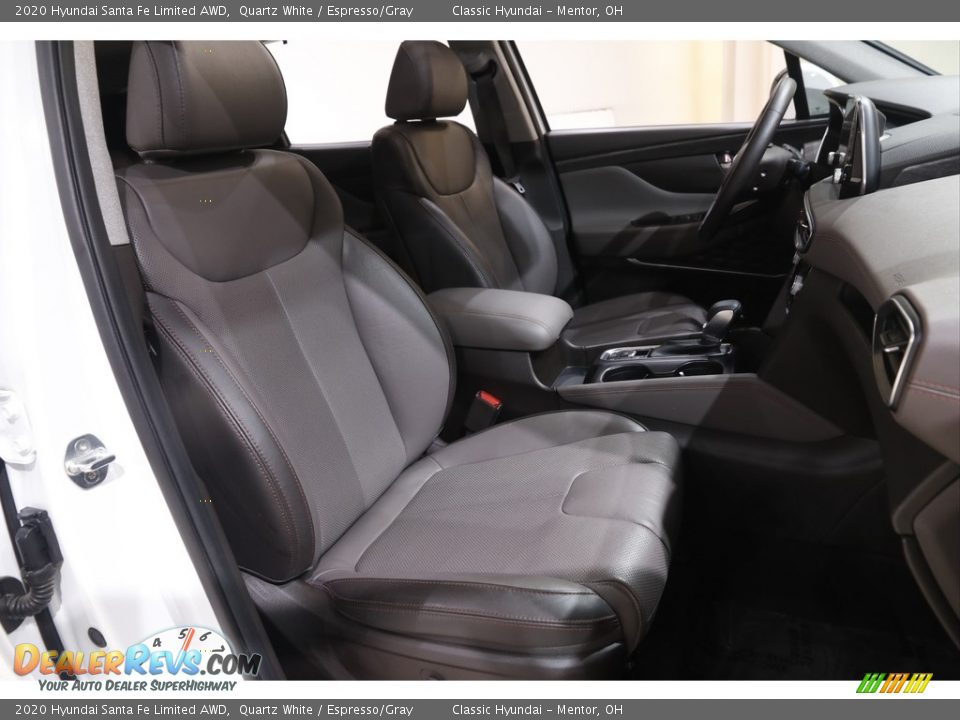 2020 Hyundai Santa Fe Limited AWD Quartz White / Espresso/Gray Photo #17