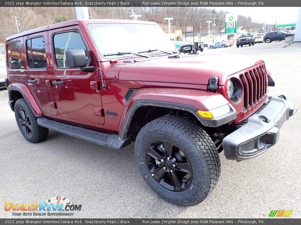 2022 Jeep Wrangler Unlimited Sahara 4x4 Snazzberry Pearl / Black Photo #8