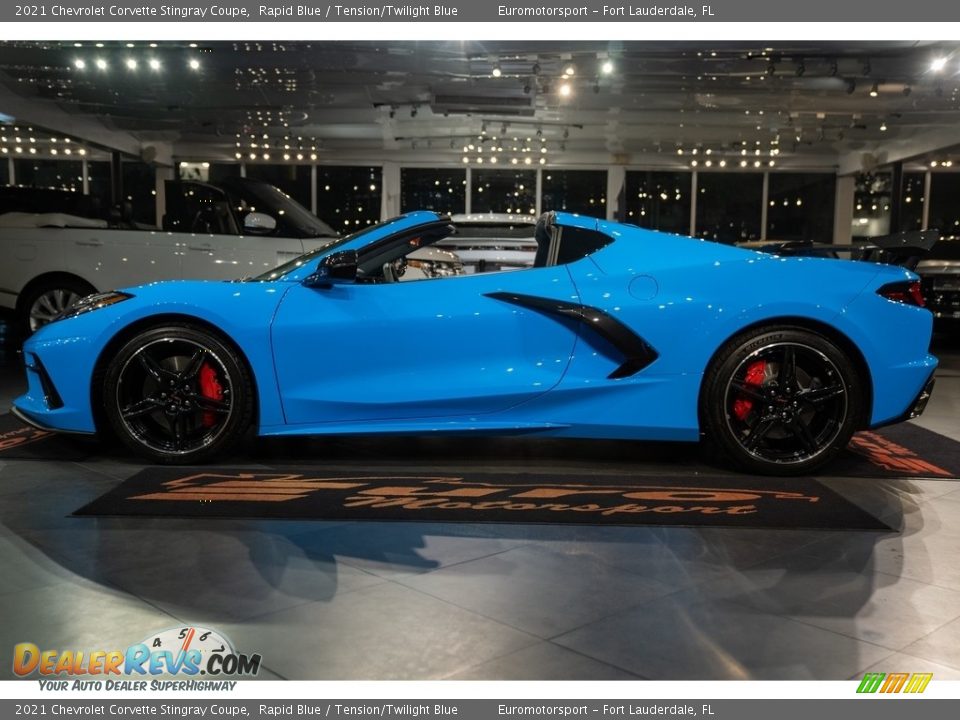 Rapid Blue 2021 Chevrolet Corvette Stingray Coupe Photo #9