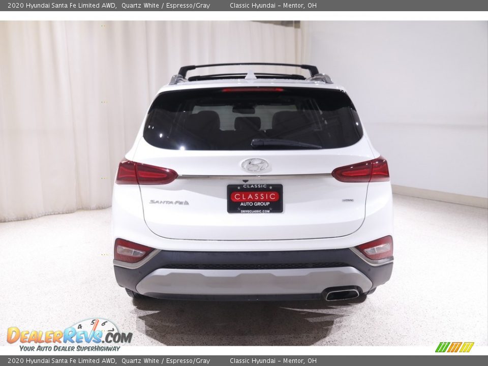 2020 Hyundai Santa Fe Limited AWD Quartz White / Espresso/Gray Photo #20