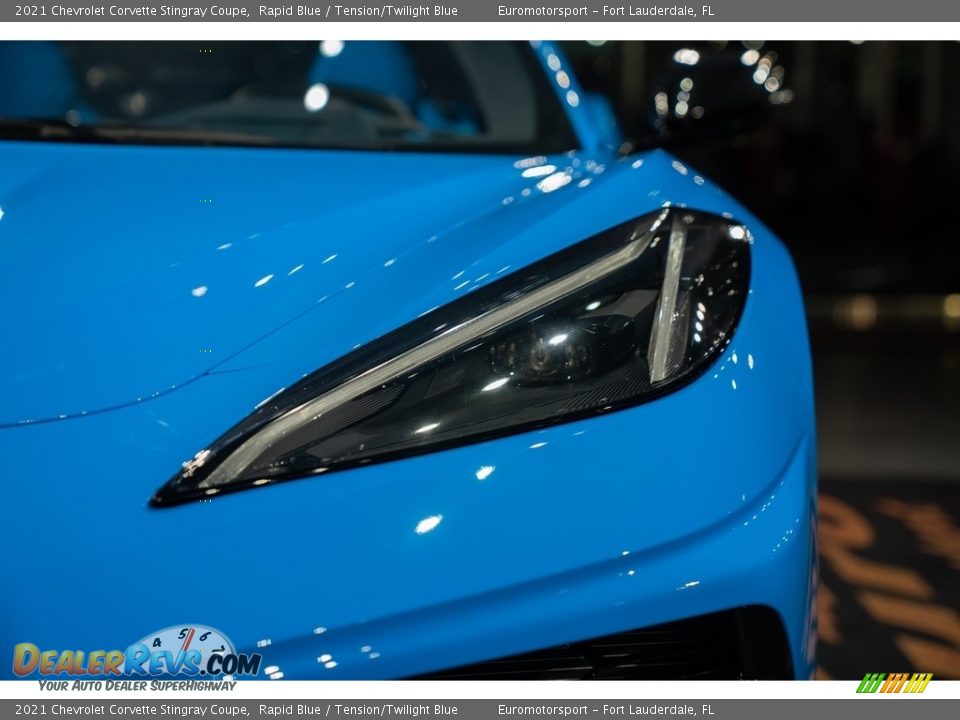 2021 Chevrolet Corvette Stingray Coupe Rapid Blue / Tension/Twilight Blue Photo #15