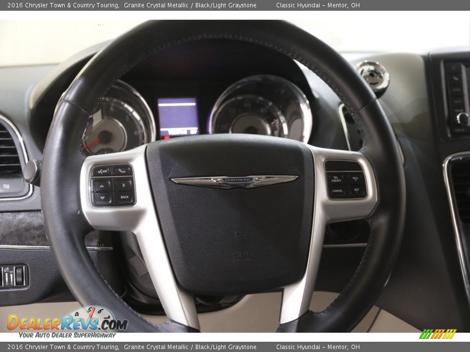 2016 Chrysler Town & Country Touring Granite Crystal Metallic / Black/Light Graystone Photo #7