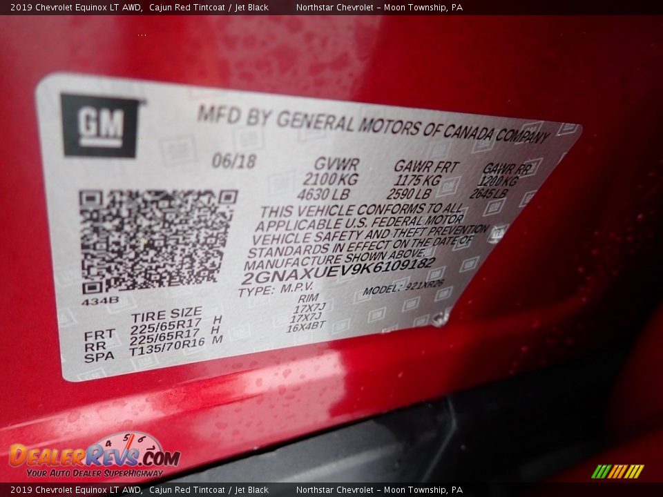 2019 Chevrolet Equinox LT AWD Cajun Red Tintcoat / Jet Black Photo #28