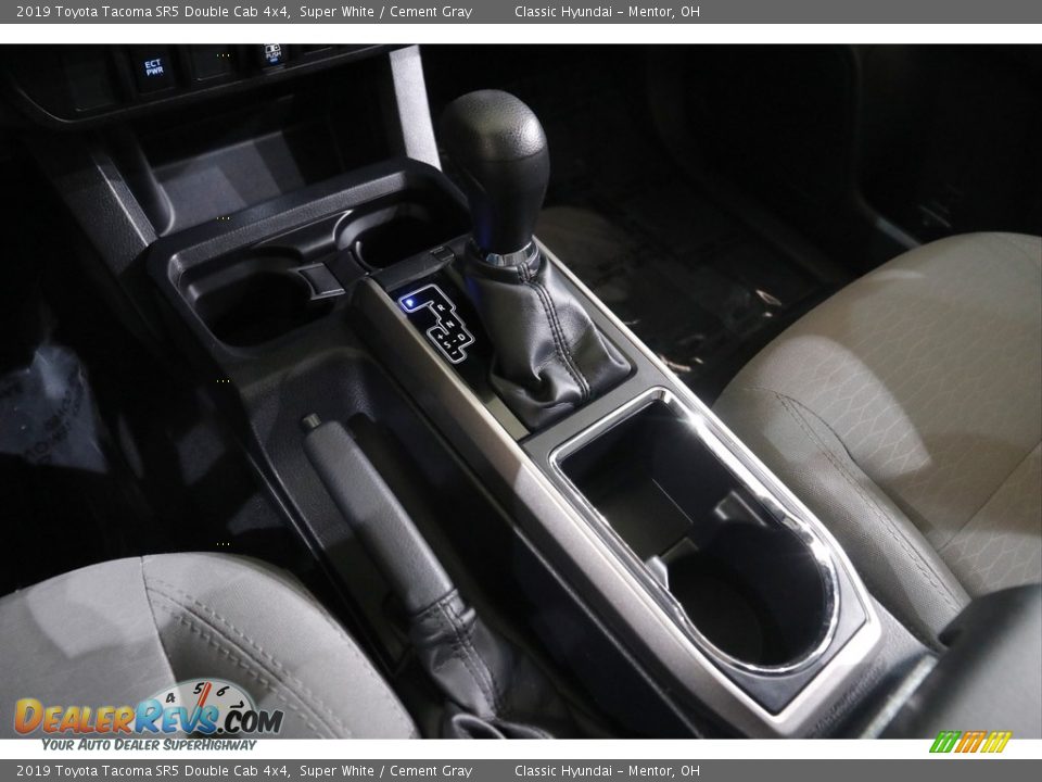2019 Toyota Tacoma SR5 Double Cab 4x4 Super White / Cement Gray Photo #14
