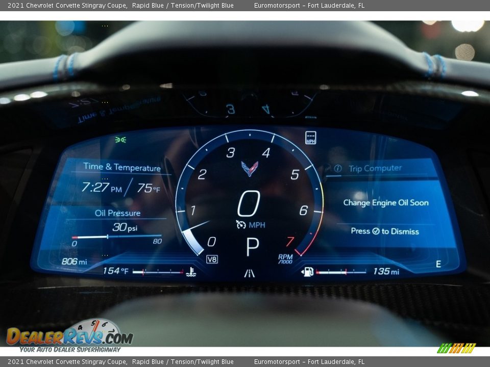 2021 Chevrolet Corvette Stingray Coupe Gauges Photo #41