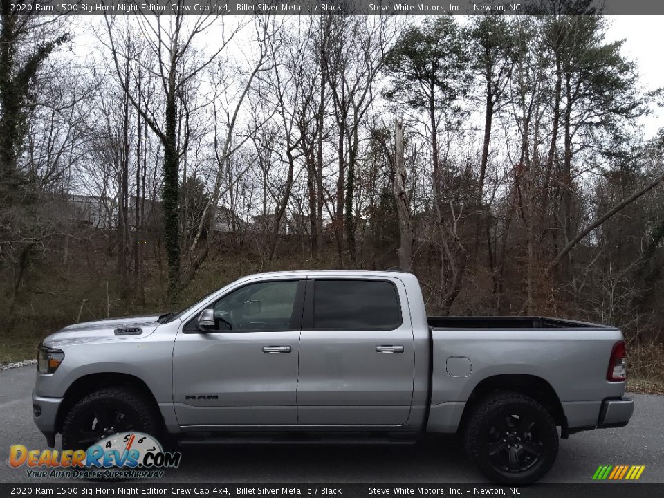 2020 Ram 1500 Big Horn Night Edition Crew Cab 4x4 Billet Silver Metallic / Black Photo #1