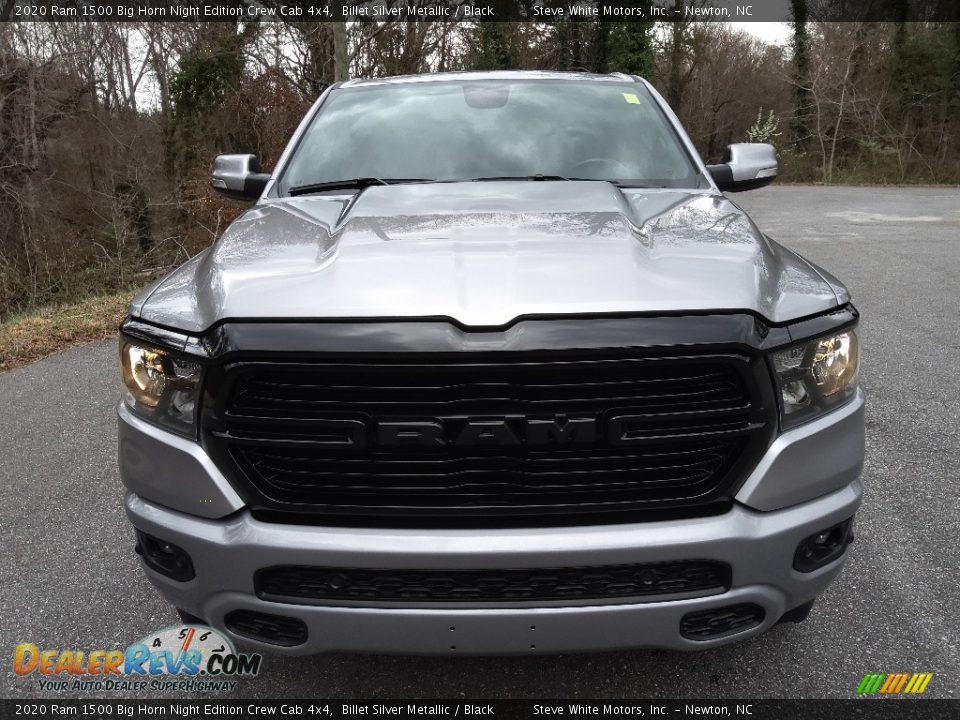 2020 Ram 1500 Big Horn Night Edition Crew Cab 4x4 Billet Silver Metallic / Black Photo #4