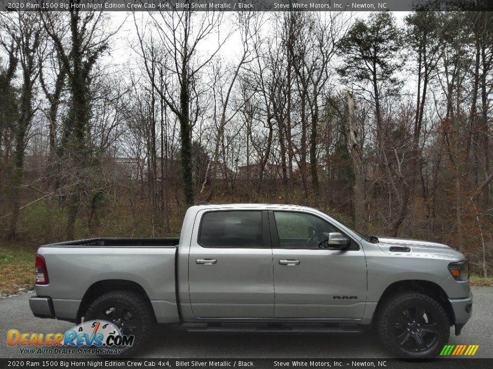 Billet Silver Metallic 2020 Ram 1500 Big Horn Night Edition Crew Cab 4x4 Photo #6