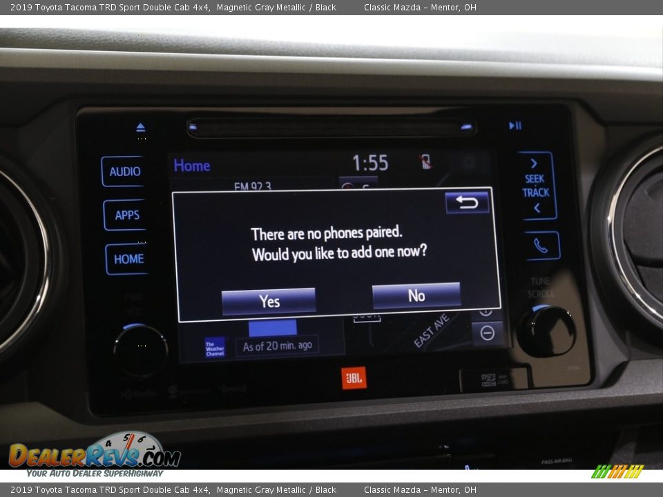 2019 Toyota Tacoma TRD Sport Double Cab 4x4 Magnetic Gray Metallic / Black Photo #12