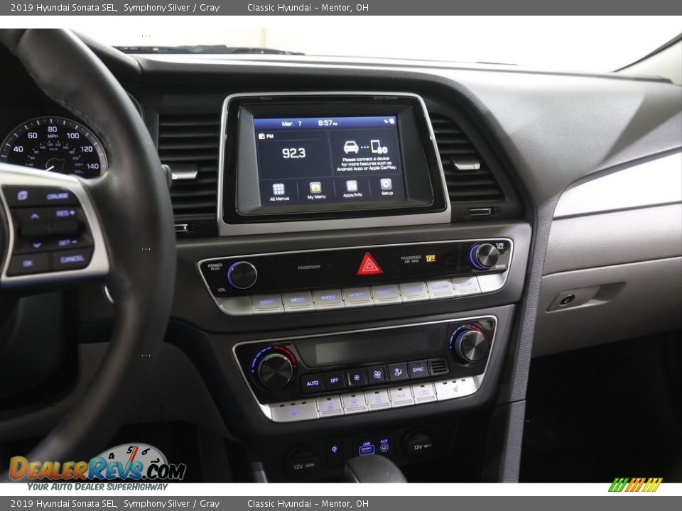 2019 Hyundai Sonata SEL Symphony Silver / Gray Photo #9