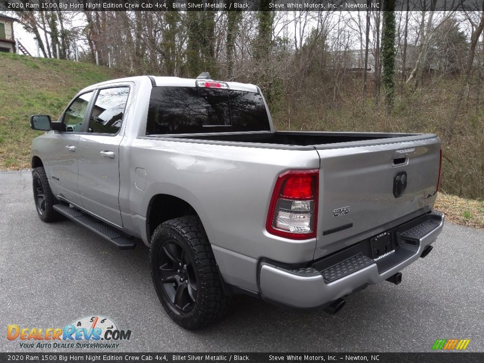 2020 Ram 1500 Big Horn Night Edition Crew Cab 4x4 Billet Silver Metallic / Black Photo #10