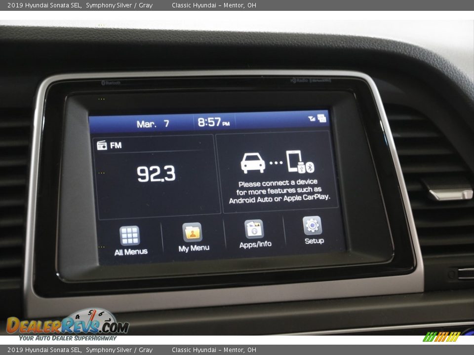 2019 Hyundai Sonata SEL Symphony Silver / Gray Photo #10