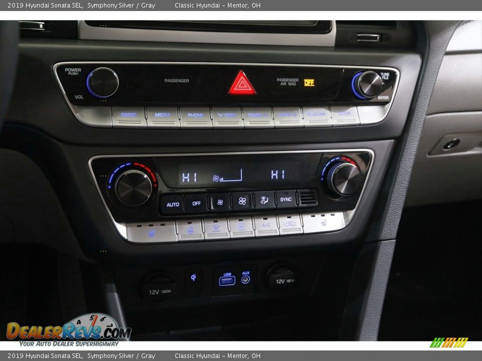 2019 Hyundai Sonata SEL Symphony Silver / Gray Photo #12