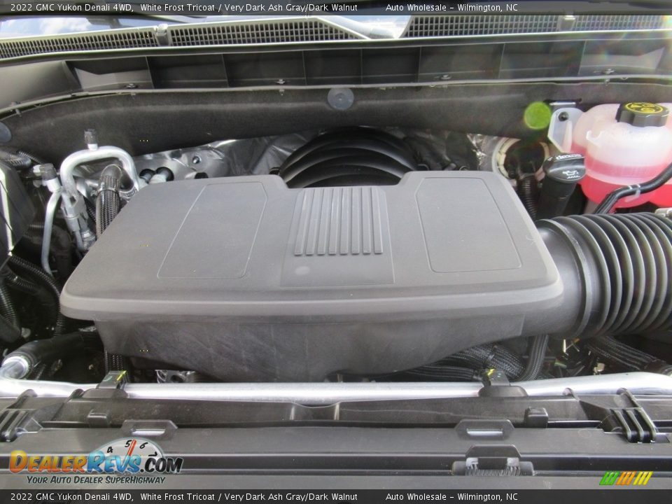 2022 GMC Yukon Denali 4WD White Frost Tricoat / Very Dark Ash Gray/Dark Walnut Photo #6