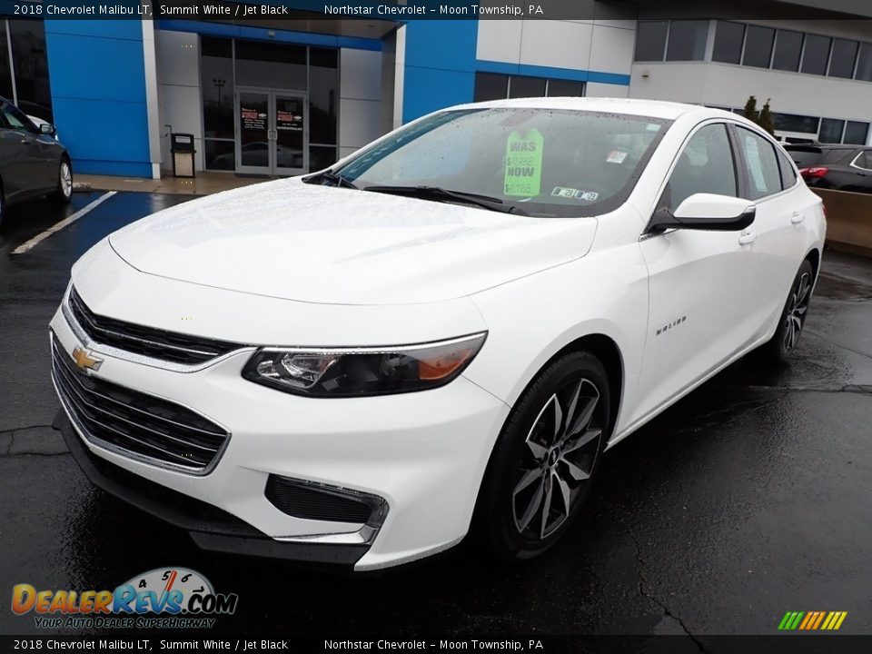 2018 Chevrolet Malibu LT Summit White / Jet Black Photo #2