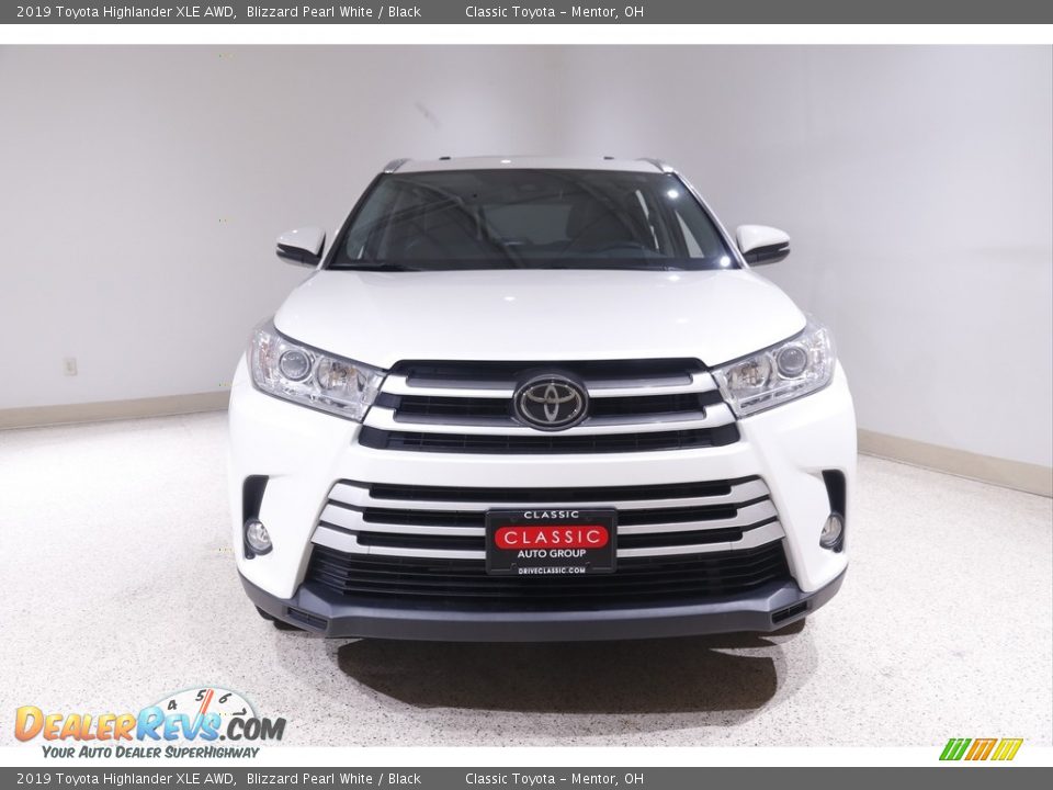 2019 Toyota Highlander XLE AWD Blizzard Pearl White / Black Photo #2